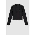 Nobell Nobell Kacey lace jersey top Q409-3423 Jet Black