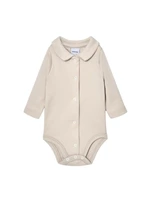 Babidu BabiduV-NECK FRONT OPENING BODYSUIT  beige
