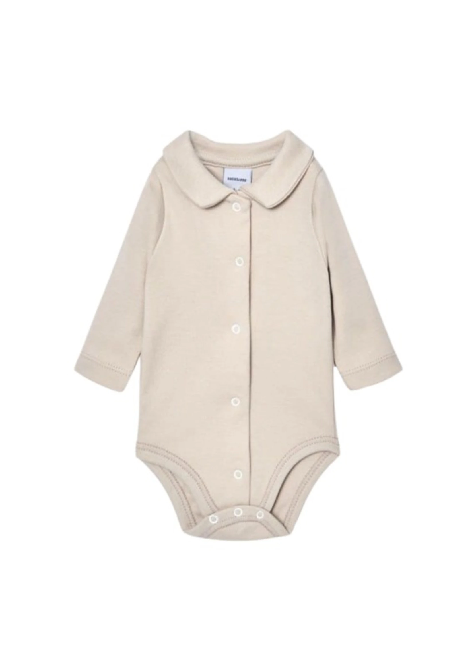 Babidu BabiduV-NECK FRONT OPENING BODYSUIT  beige