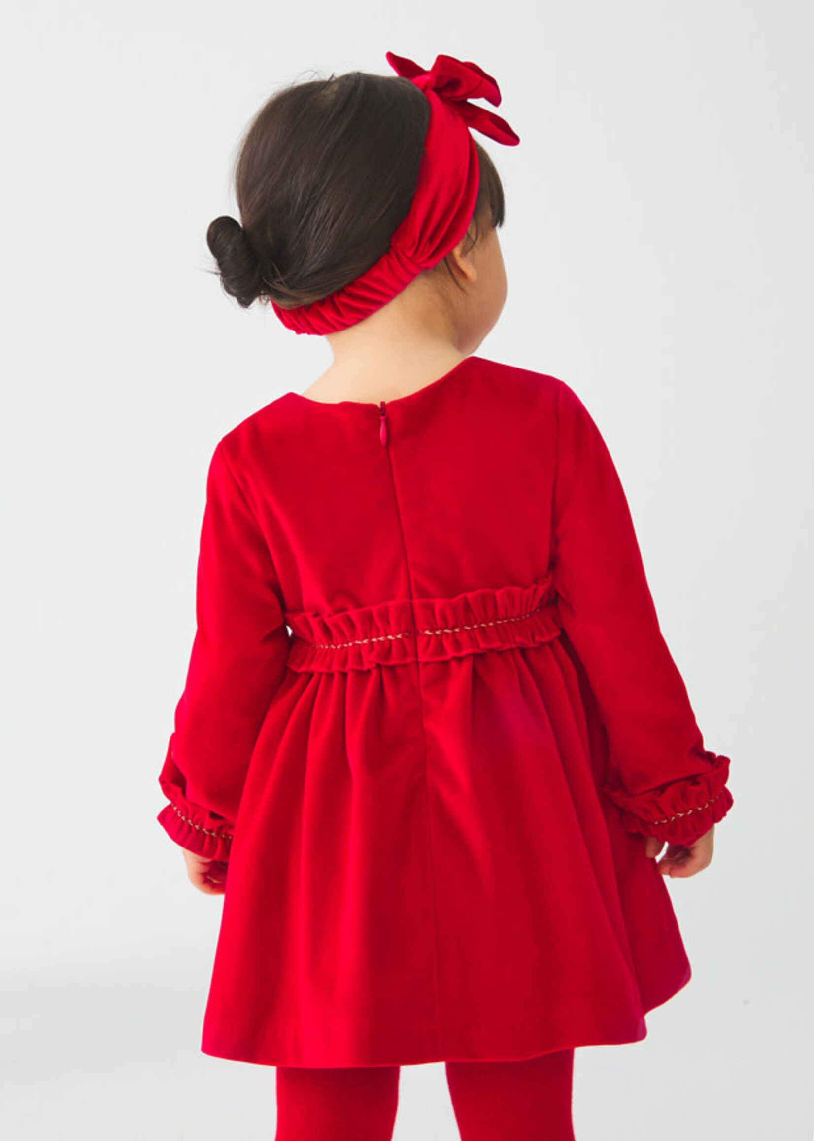 Abel & Lula Abel & Lula Velvet dress Red - 22 05511