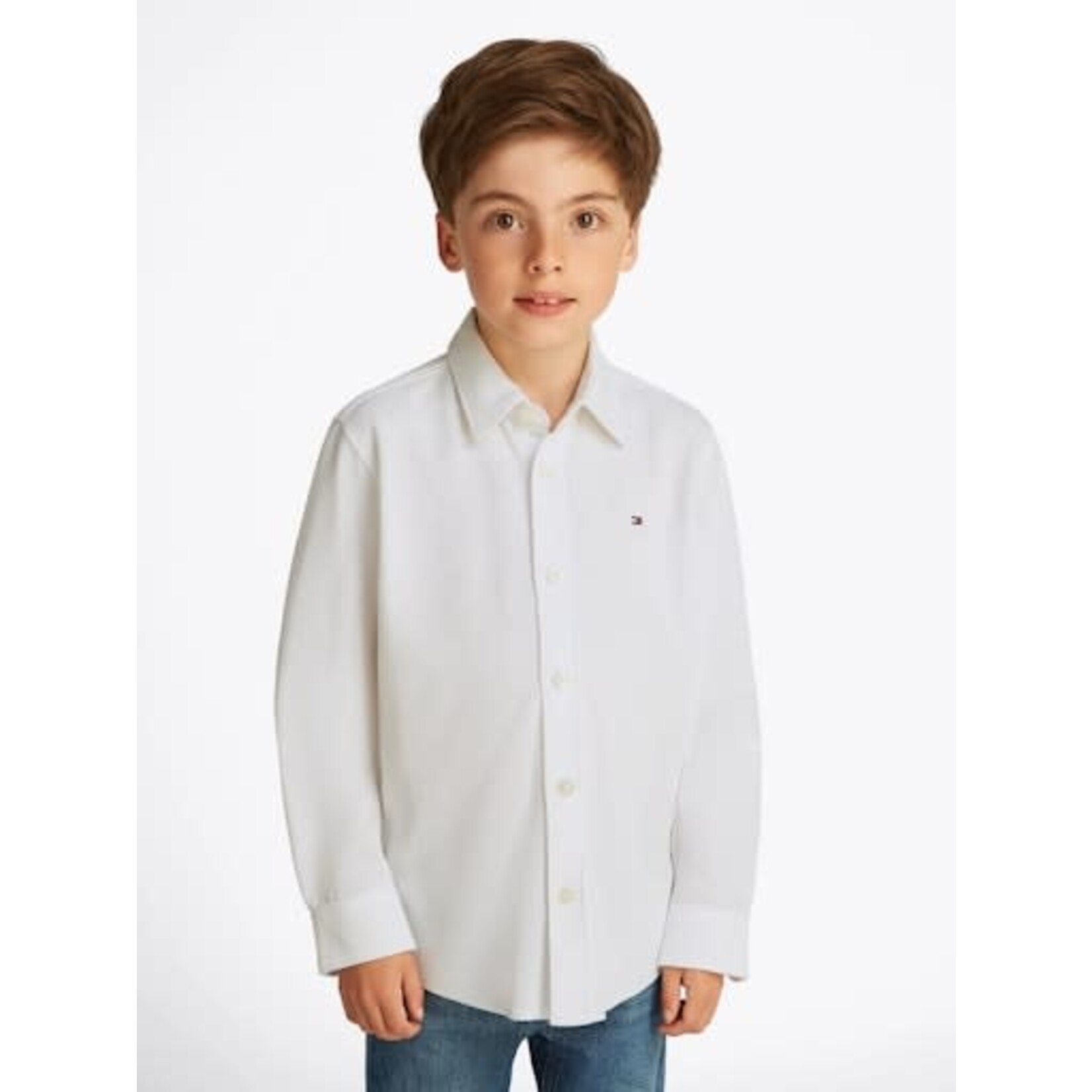 Tommy Hilfiger Tommy Hilfiger MICRO WAFFLE REG SHI, YBR KB0KB09339YBR White