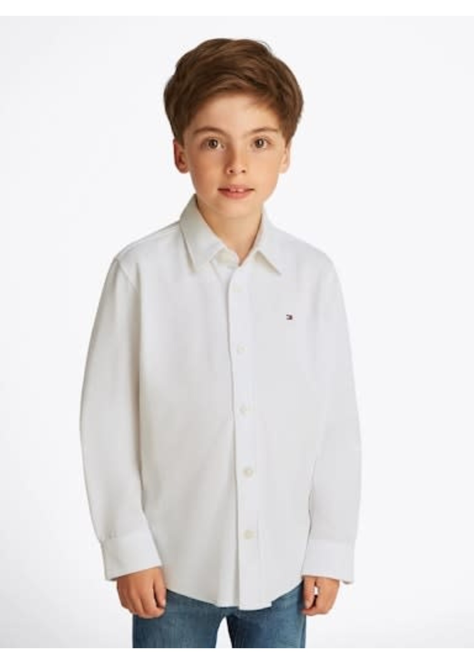 Tommy Hilfiger Tommy Hilfiger MICRO WAFFLE REG SHI, YBR KB0KB09339YBR White