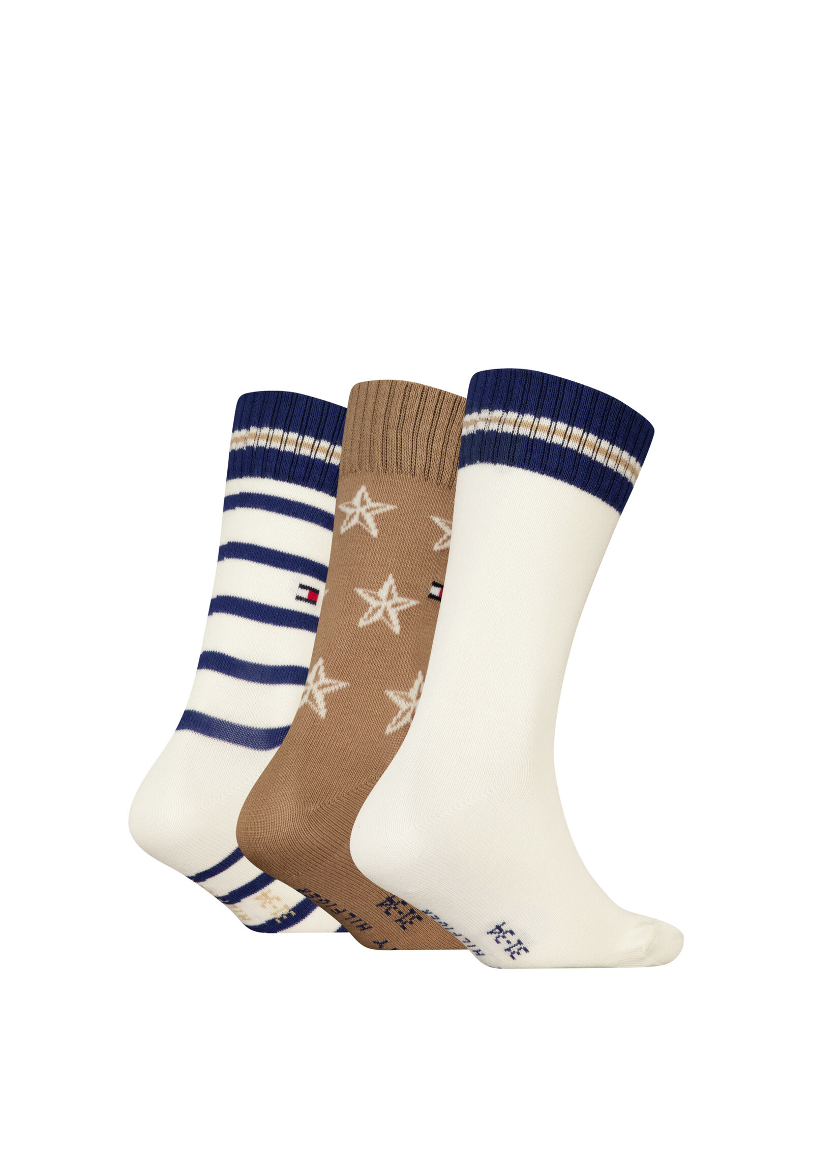 Tommy Hilfiger Tommy Hilfiger Sokken beige/blauw 3 paar