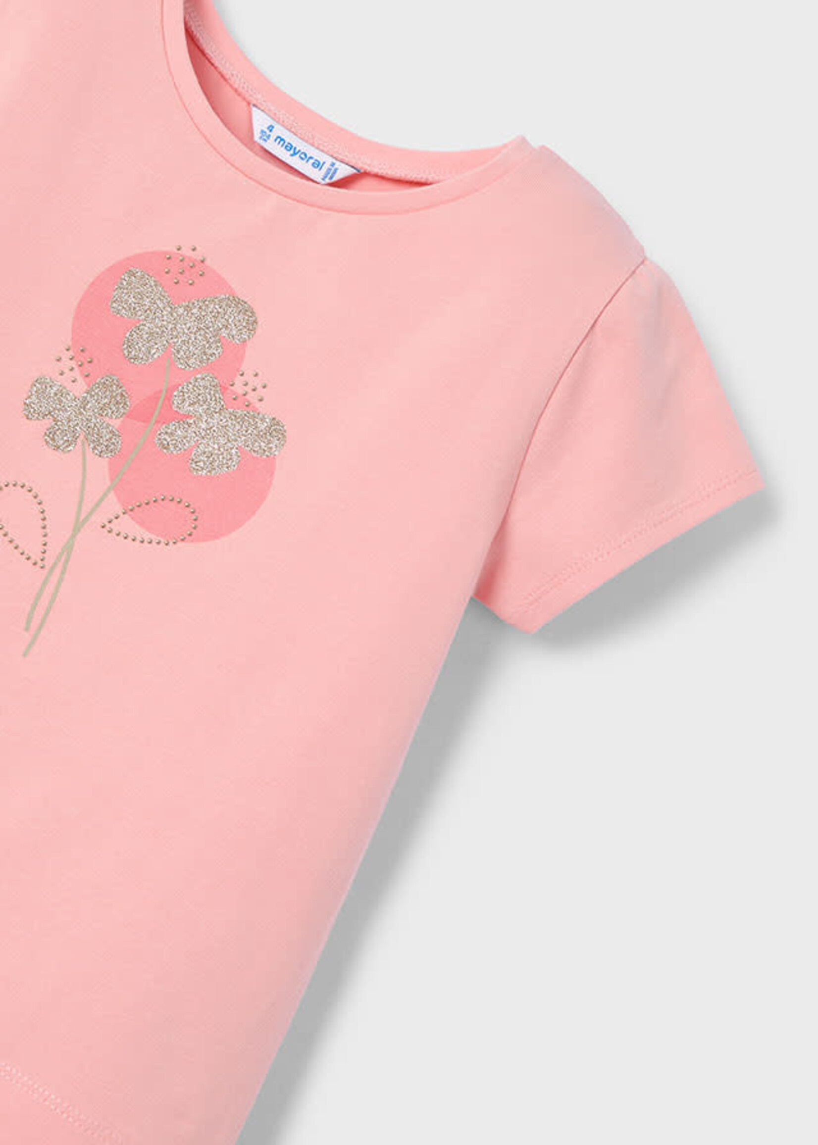 Mayoral Mayoral Basic s/s t-shirt Salmon - 25 00174