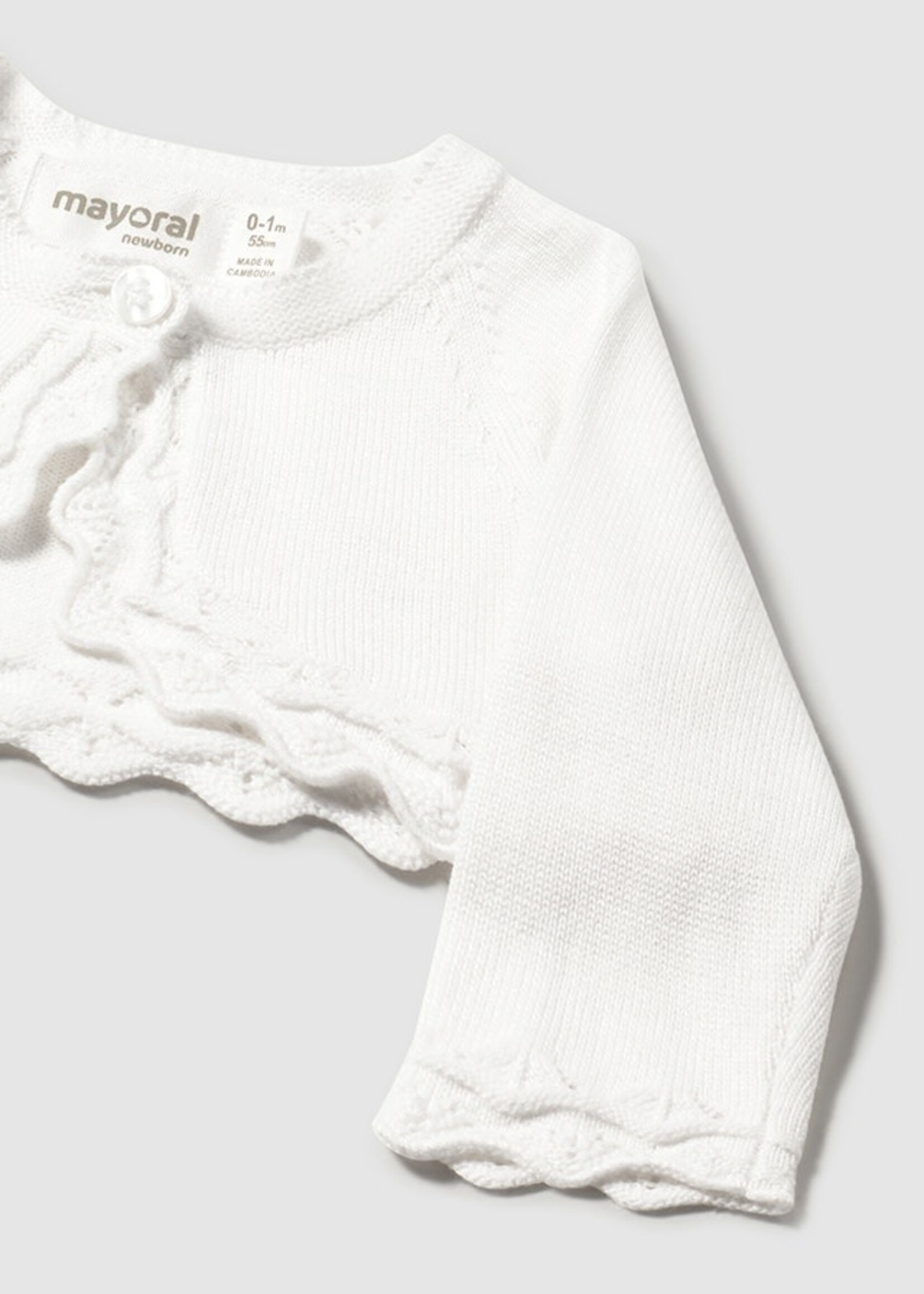 Mayoral Mayoral Basic knit cardigan White - 25 00318