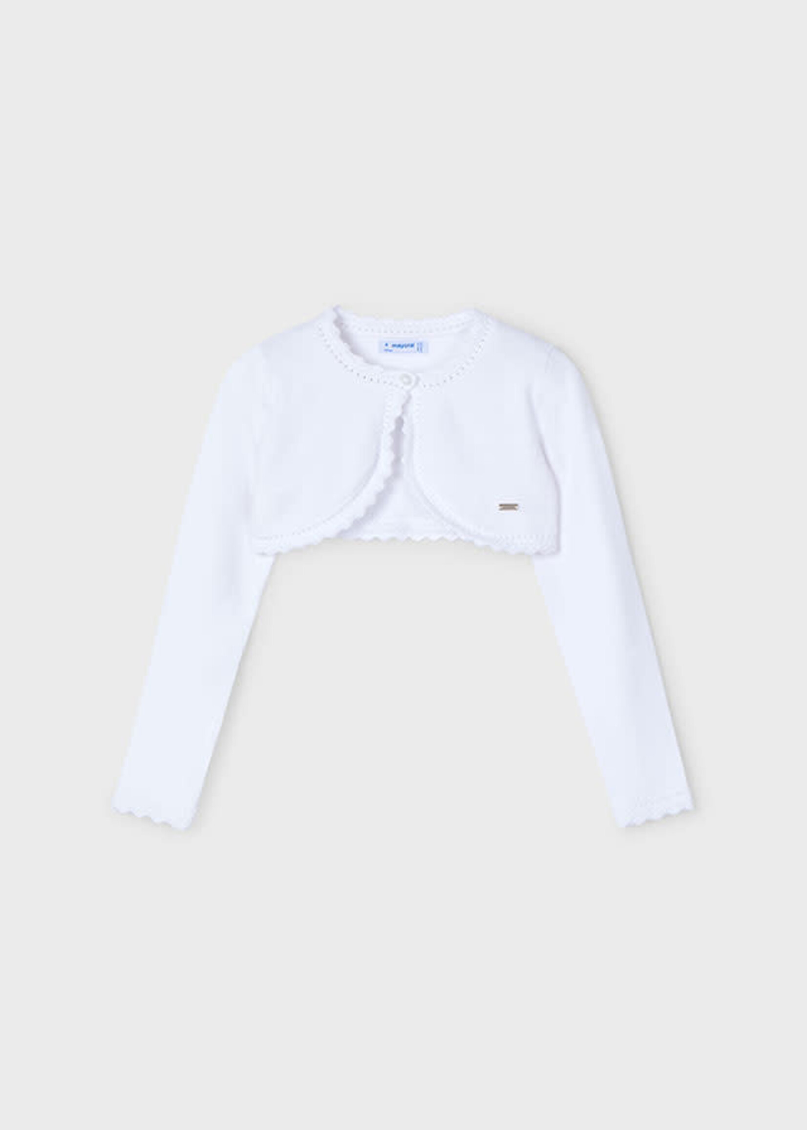 Mayoral Mayoral Basic knit bolero White - 25 00320