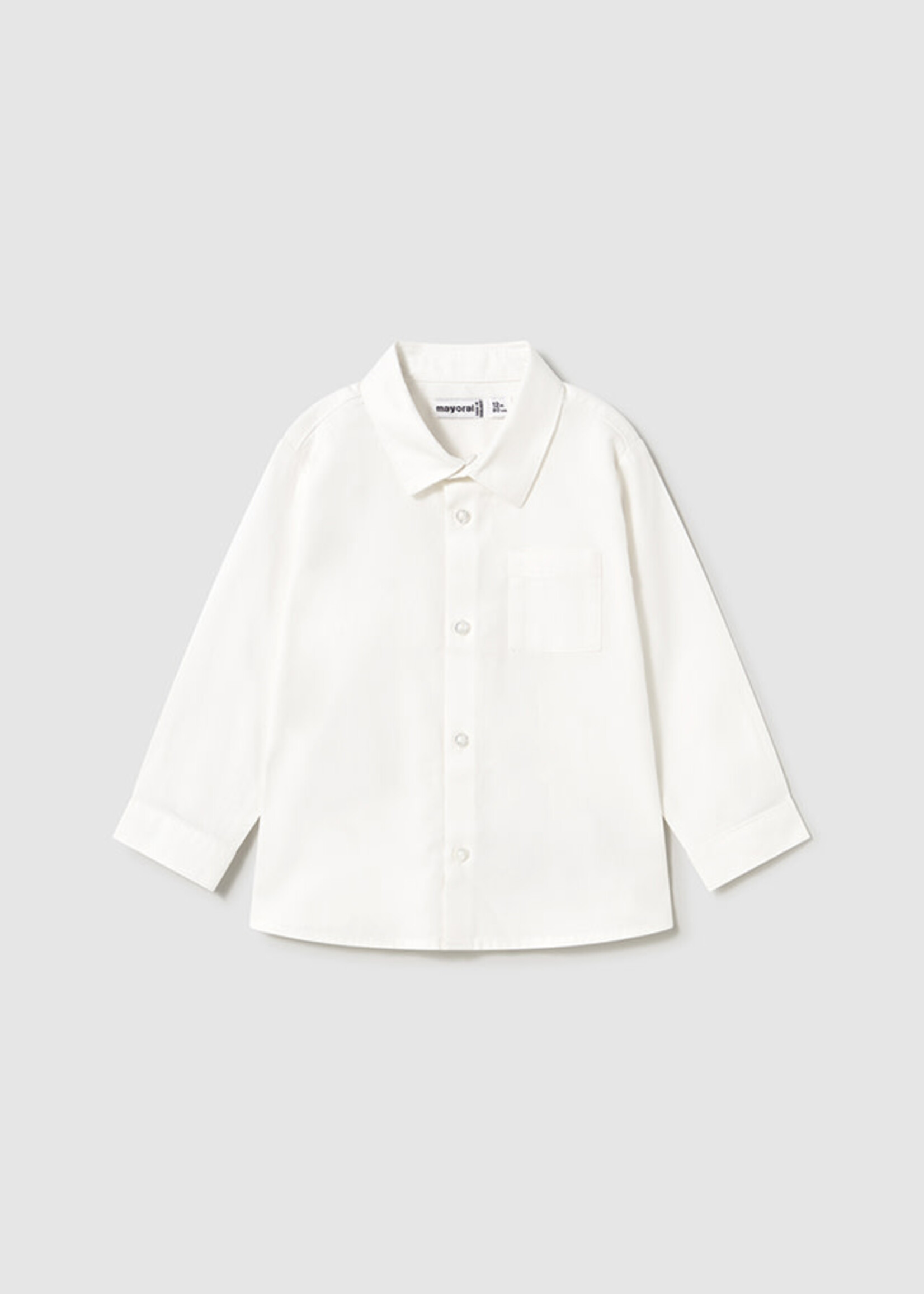Mayoral Mayoral Basic l/s shirt White - 25 00124