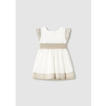 Mayoral Mayoral linen mixed dress Natur-line - 25 01908