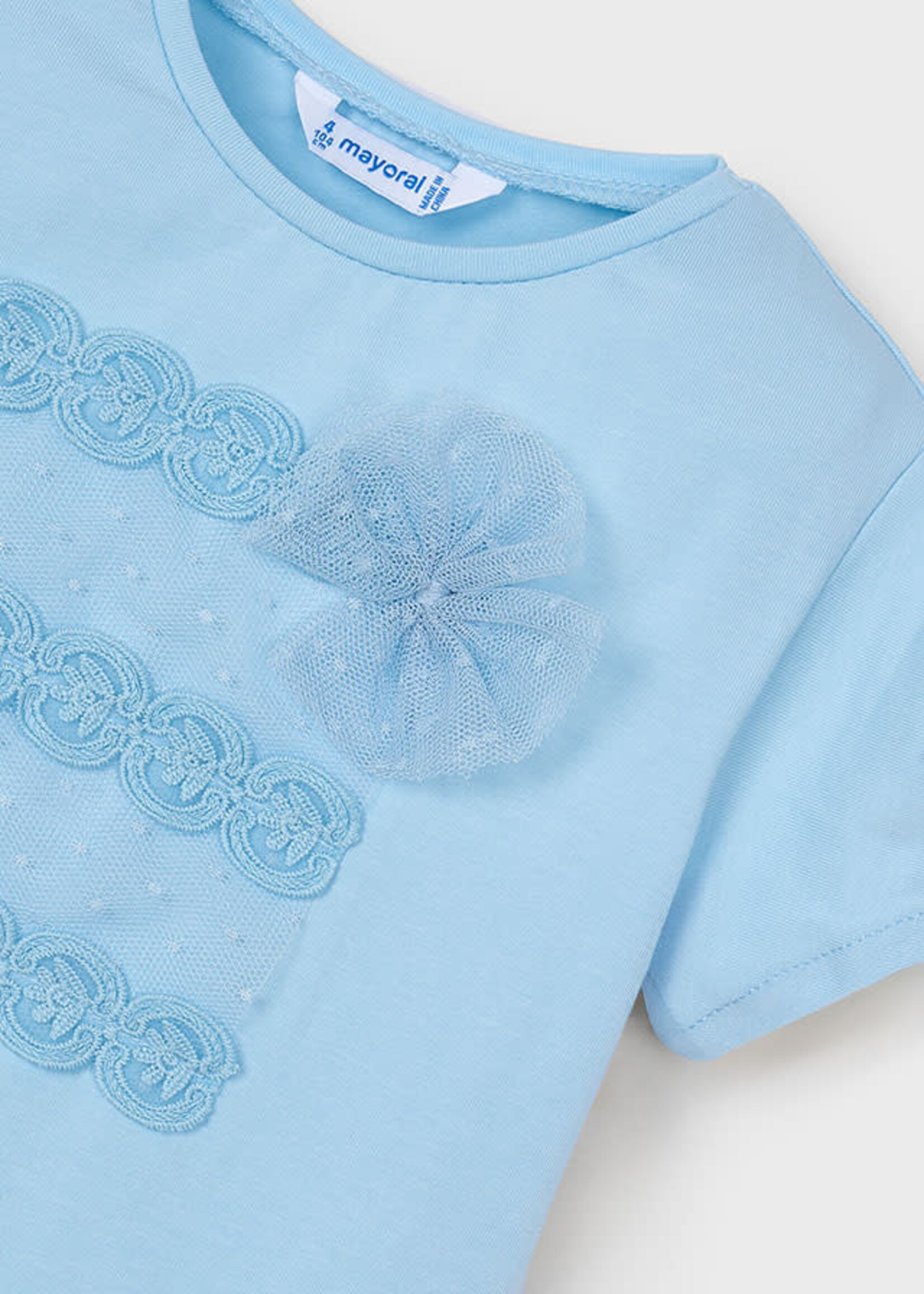 Mayoral Mayoral S/s shirt Sky - 25 03001