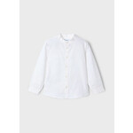 Mayoral Mayoral L/s mao collar linen shirt White - 25 03119