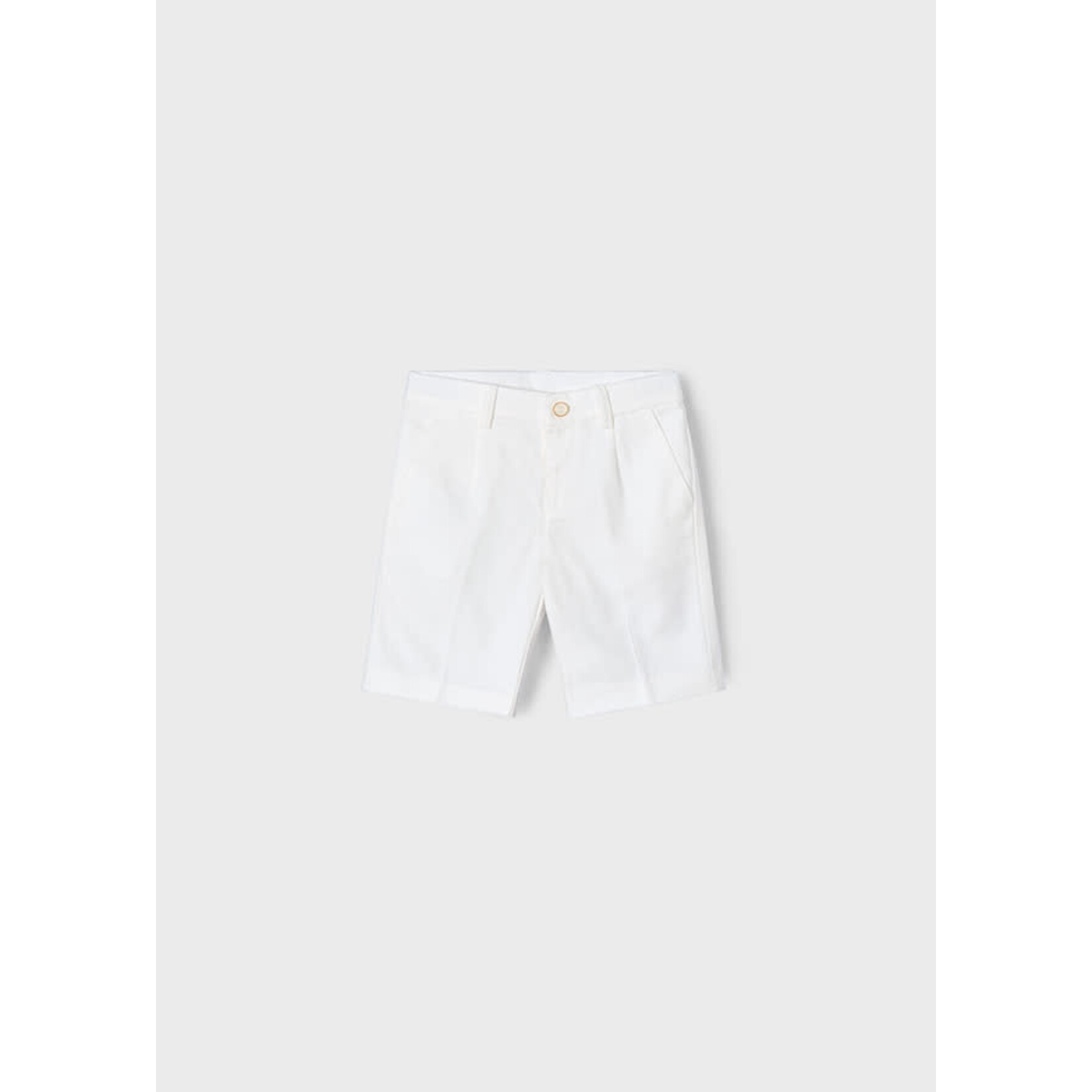 Mayoral Mayoral Linen suiting bermuda Cream - 25 03217