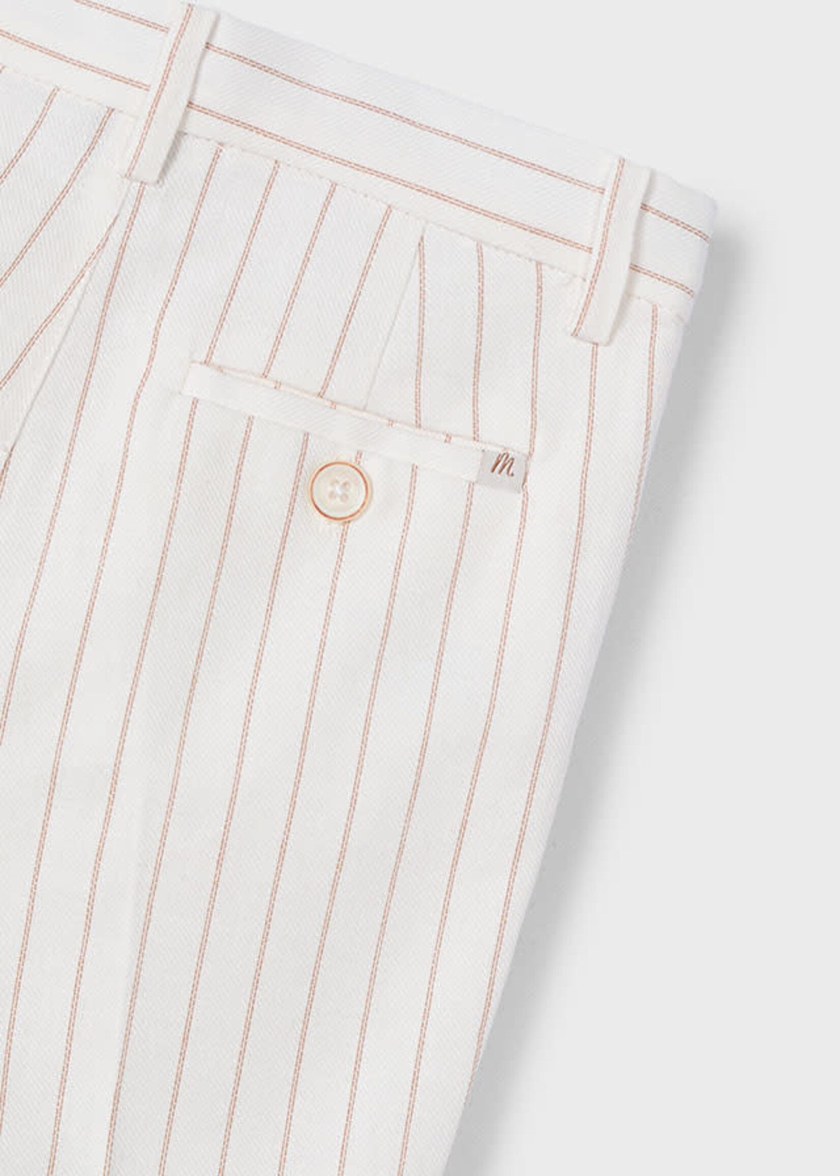 Mayoral Mayoral Linen suiting bermuda Stripes - 25 03217