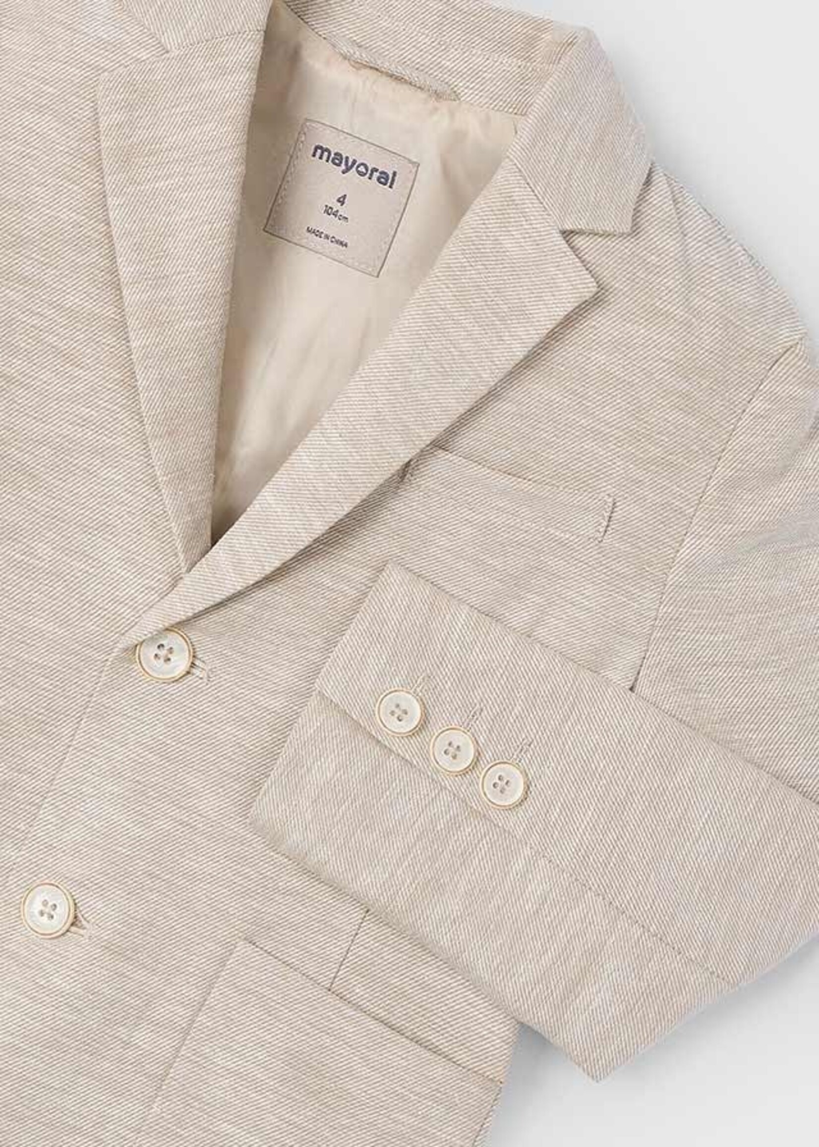 Mayoral Mayoral Linen blazer Sand - 25 03417