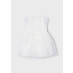 Mayoral Mayoral Tulle sequin dress Natural - 25 03914