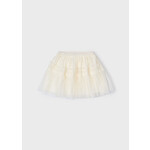 Mayoral Mayoral Plumeti tulle skirt Natural - 25 03961