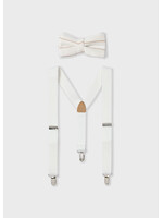 Mayoral Mayoral Bowtie & suspender set Cream - 25 10933