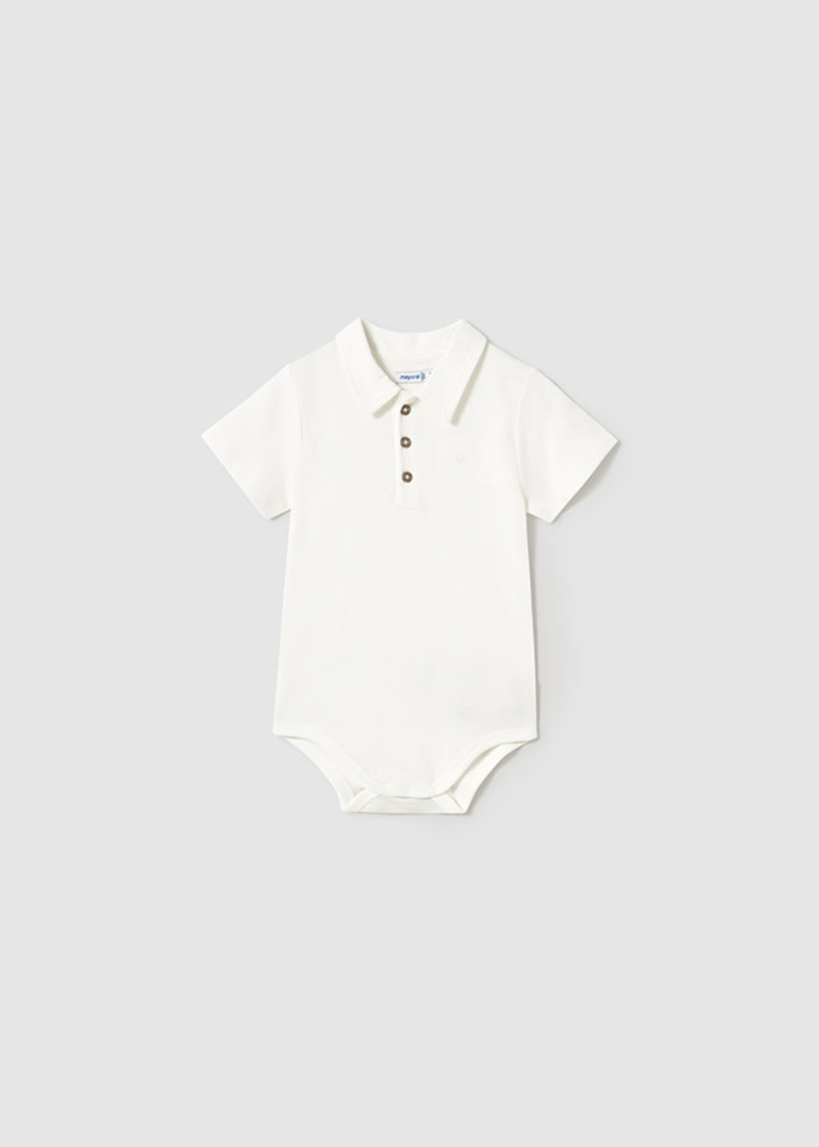 Mayoral Mayoral S/s body polo Cream - 25 01744
