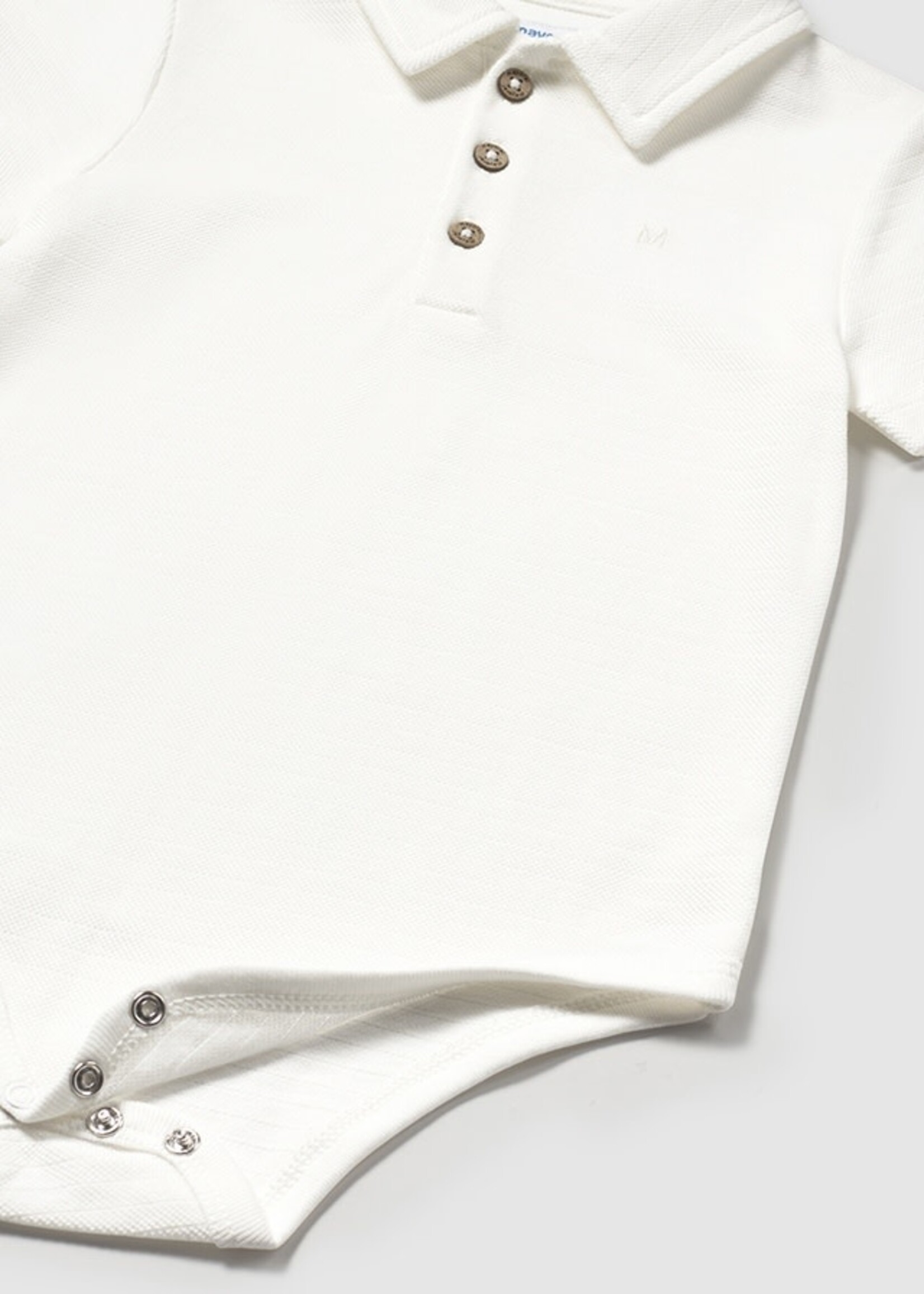 Mayoral Mayoral S/s body polo Cream - 25 01744