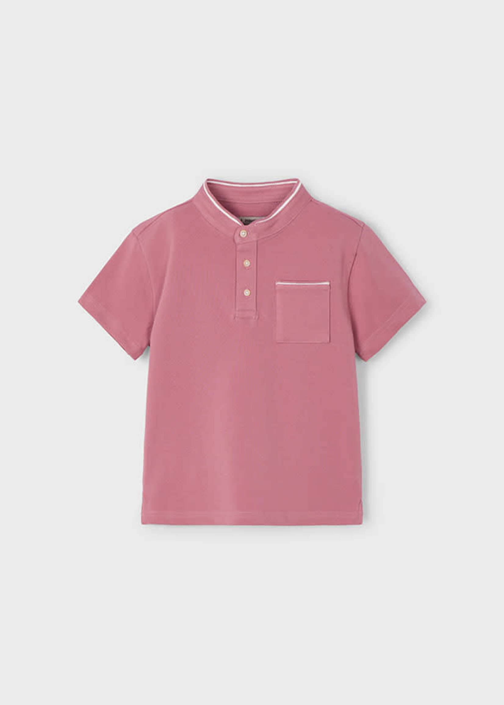 Mayoral Mayoral Polo s/s mao neck Guava - 25 03102