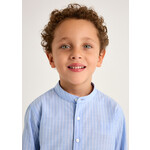 Mayoral Mayoral L/s buttondown w/bermuda set Whit-Skybl - 25 03230