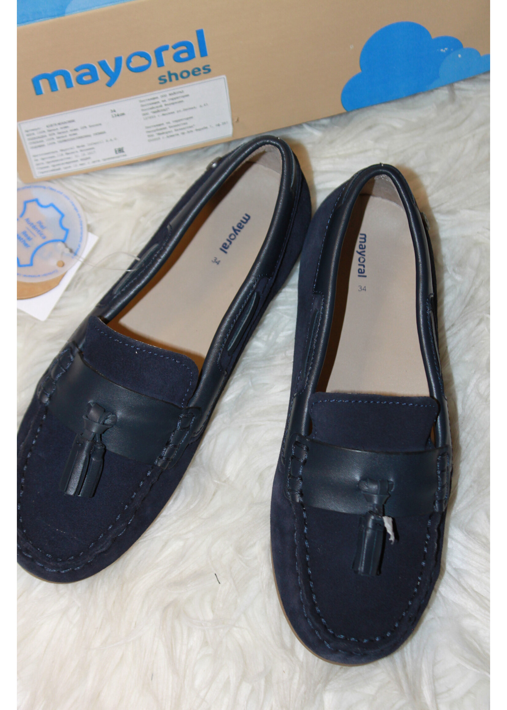 Mayoral Mayoral Moccasins donkerblauw suède