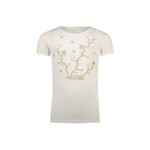 Le Chic Le Chic NOMMY pearls & flowers T-shirt C411-5411 Off White