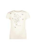 Le Chic Le Chic NOMMY foil & stones T-shirt C411-5412 Pearled Ivory