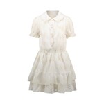 Le Chic Le Chic SWANKA embro voile dress C411-5834 Off White