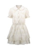 Le Chic Le Chic SWANKA embro voile dress C411-5834 Off White