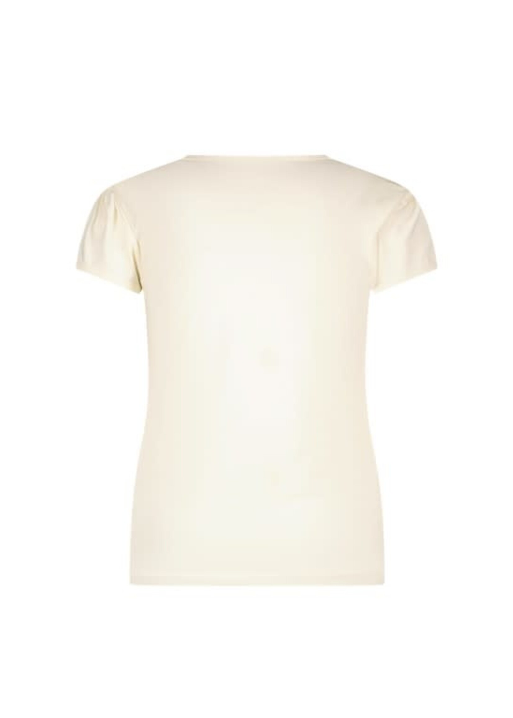 Le Chic Le Chic NOMMY foil & stones T-shirt C411-5412 Pearled Ivory