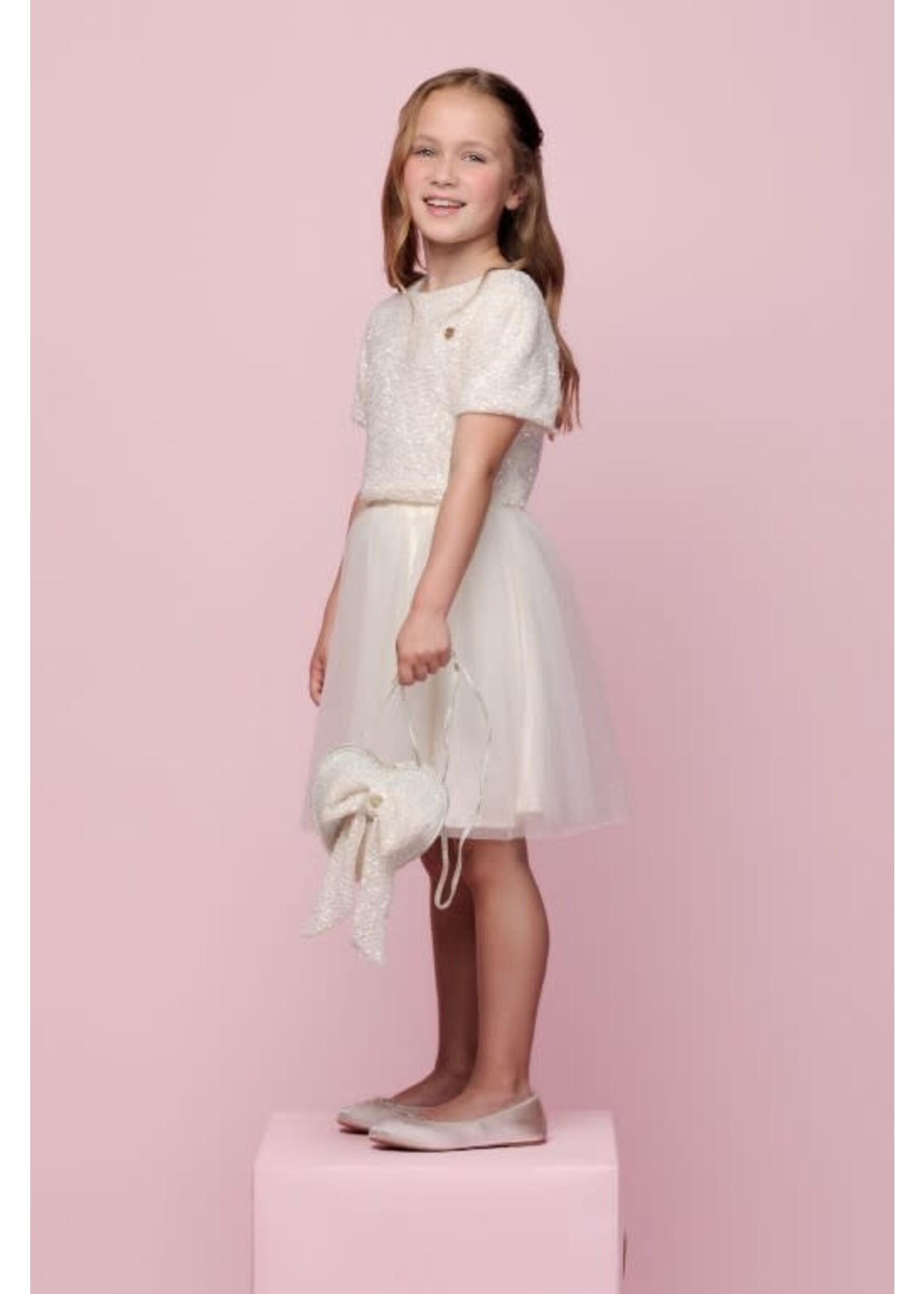 Le Chic Le Chic THALYSSE soft net skirt C411-5700 Dreamy Creamy