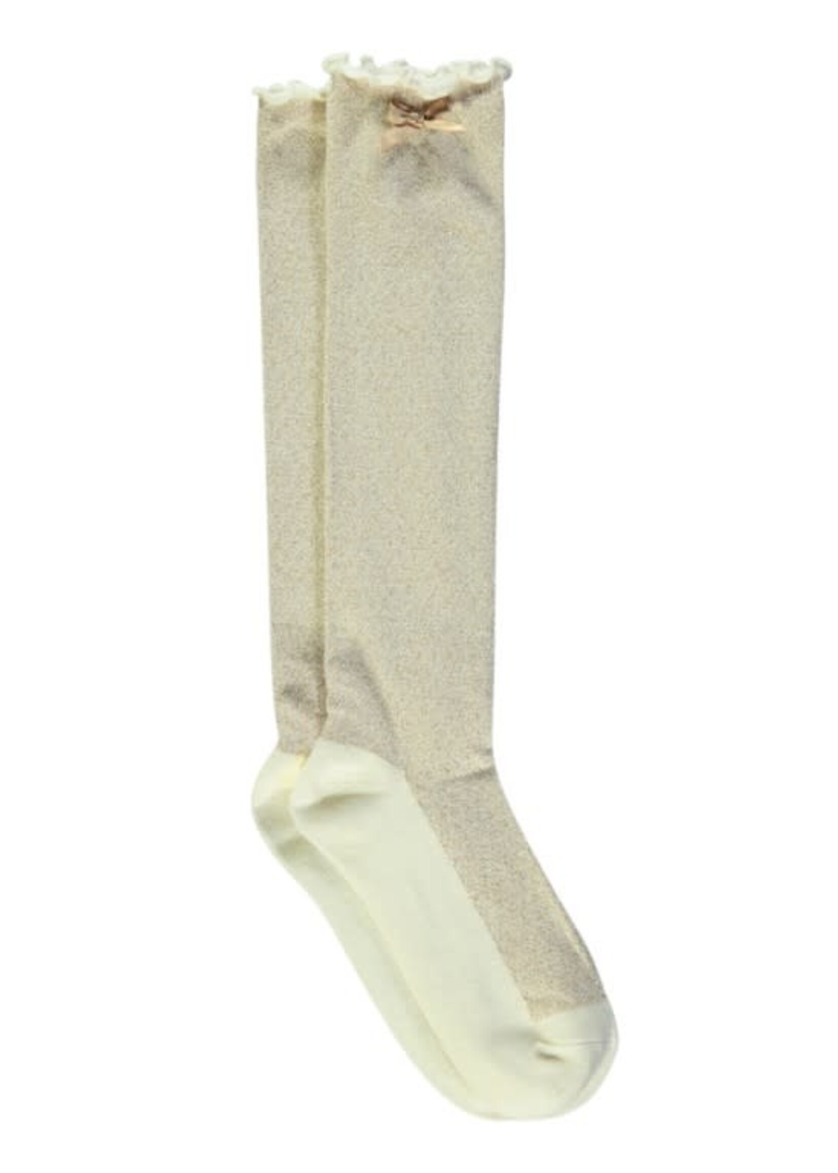 Le Chic Le Chic RHONDA glitter knee-sock C411-5956 Pearled Ivory