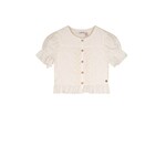 NoNo NoNo Tylia embroidered cotton blouse s/sl N412-5100 Pearled Ivory