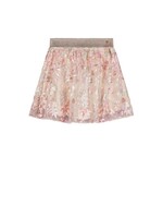 NoNo NoNo Nele Embroidered Sequins Mesh Skirt N412-5701 Sparkle Rose