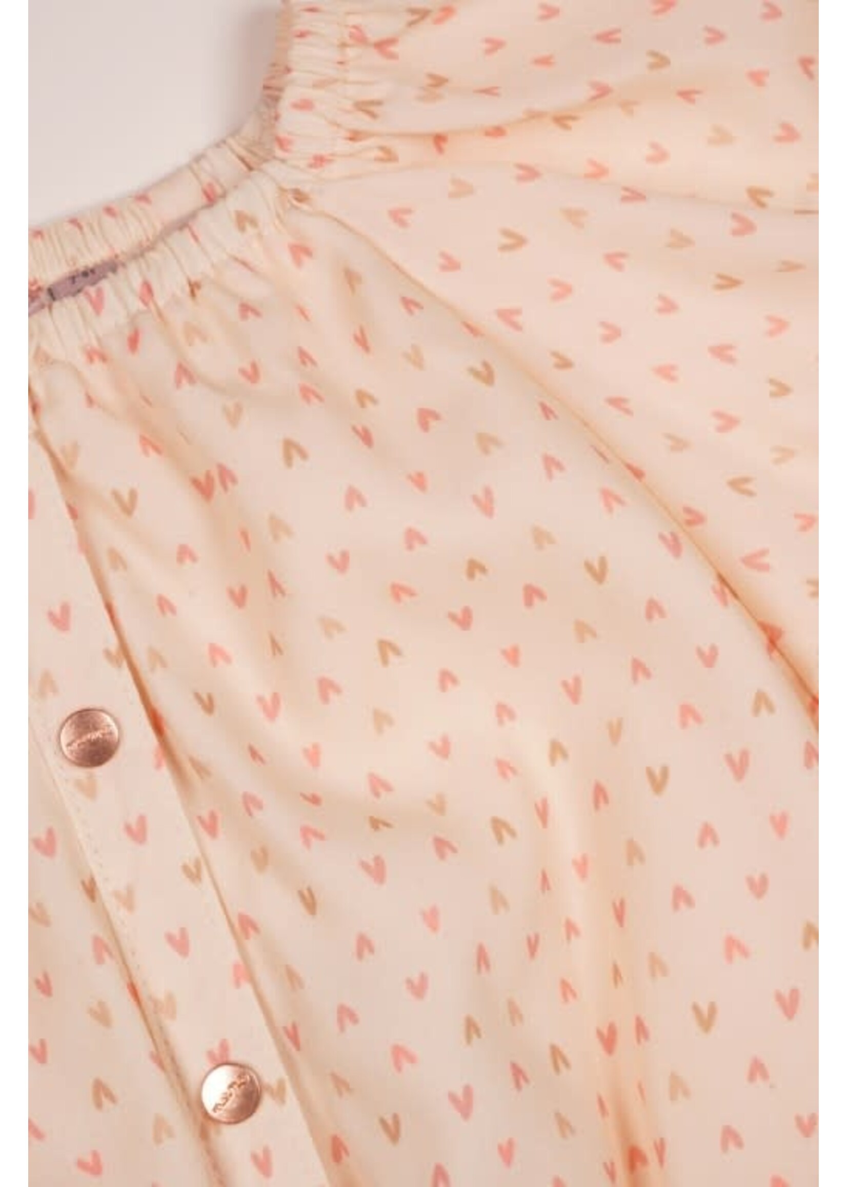 NoNo NoNo Moas AOP heart dress N412-5804 Pearled Ivory
