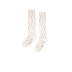 NoNo NoNo Rabi long dotted sock N412-5901 Pearled Ivory