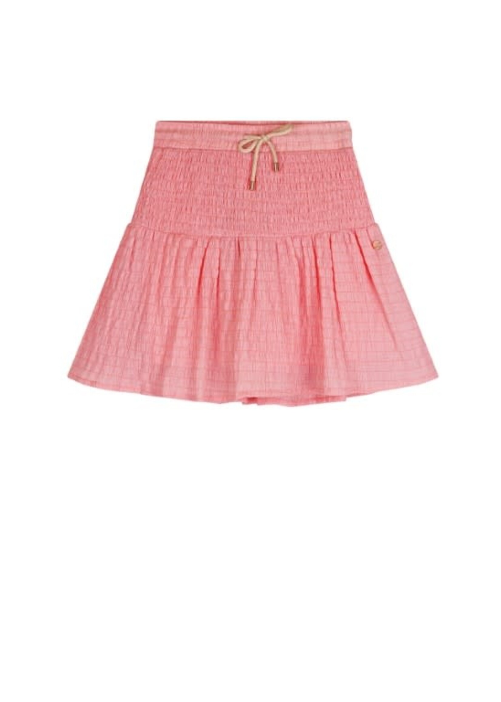 NoNo NoNo Nami skirt with smocked waistband N412-5705 Sparkle Rose