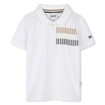 Boss Boss POLO MET KORTE MOUWEN J52100 WIT