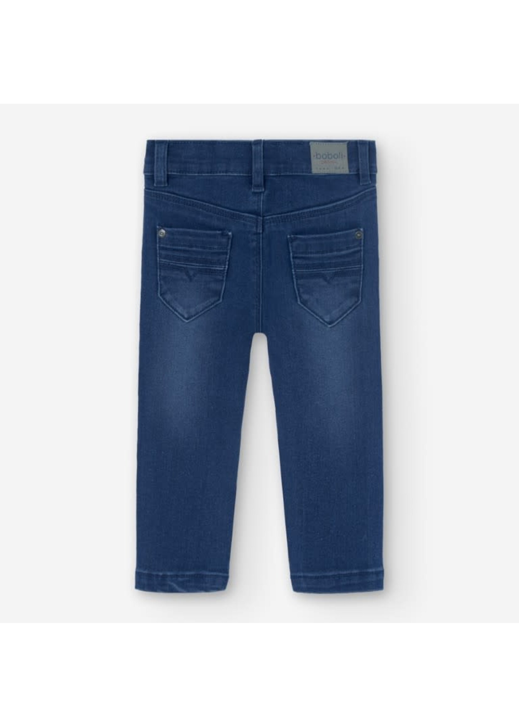 Boboli Boboli Denim stretch trousers for baby -BCI BLUE 390002