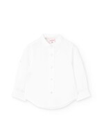 Boboli Boboli Linen shirt long sleeves for baby -BCI white 711010
