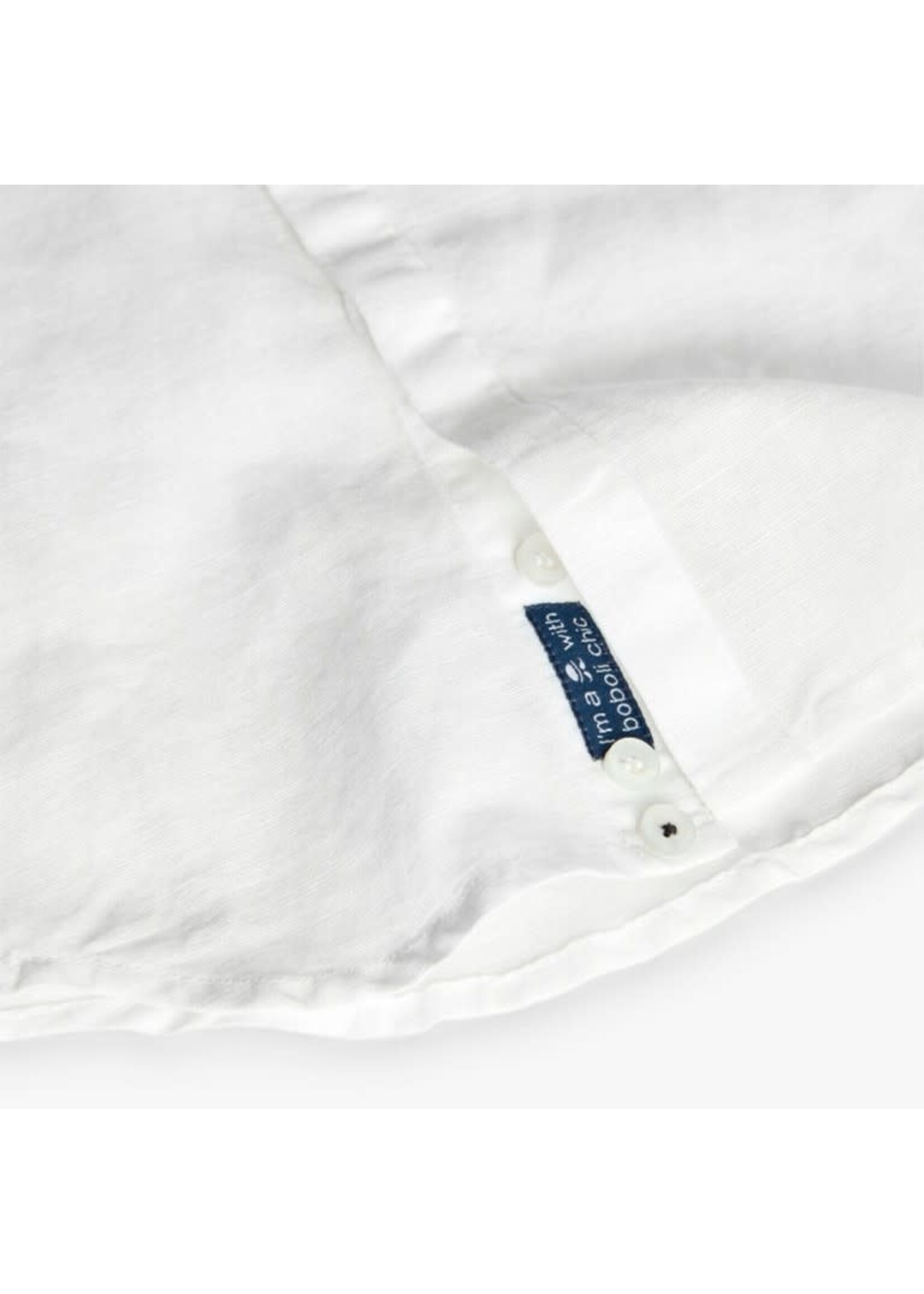 Boboli Boboli Shirt linen for baby -BCI white 711368B