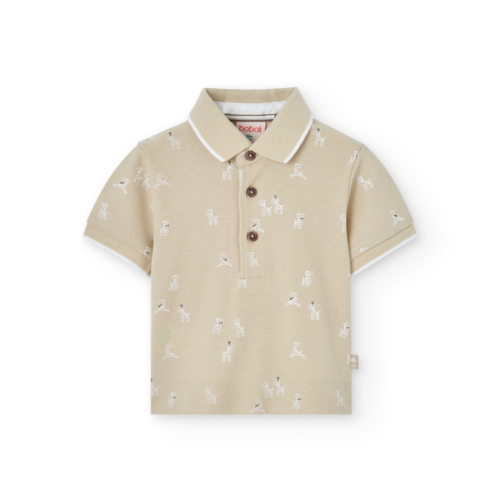 Boboli Boboli Pique polo for boy -BCI print 711098
