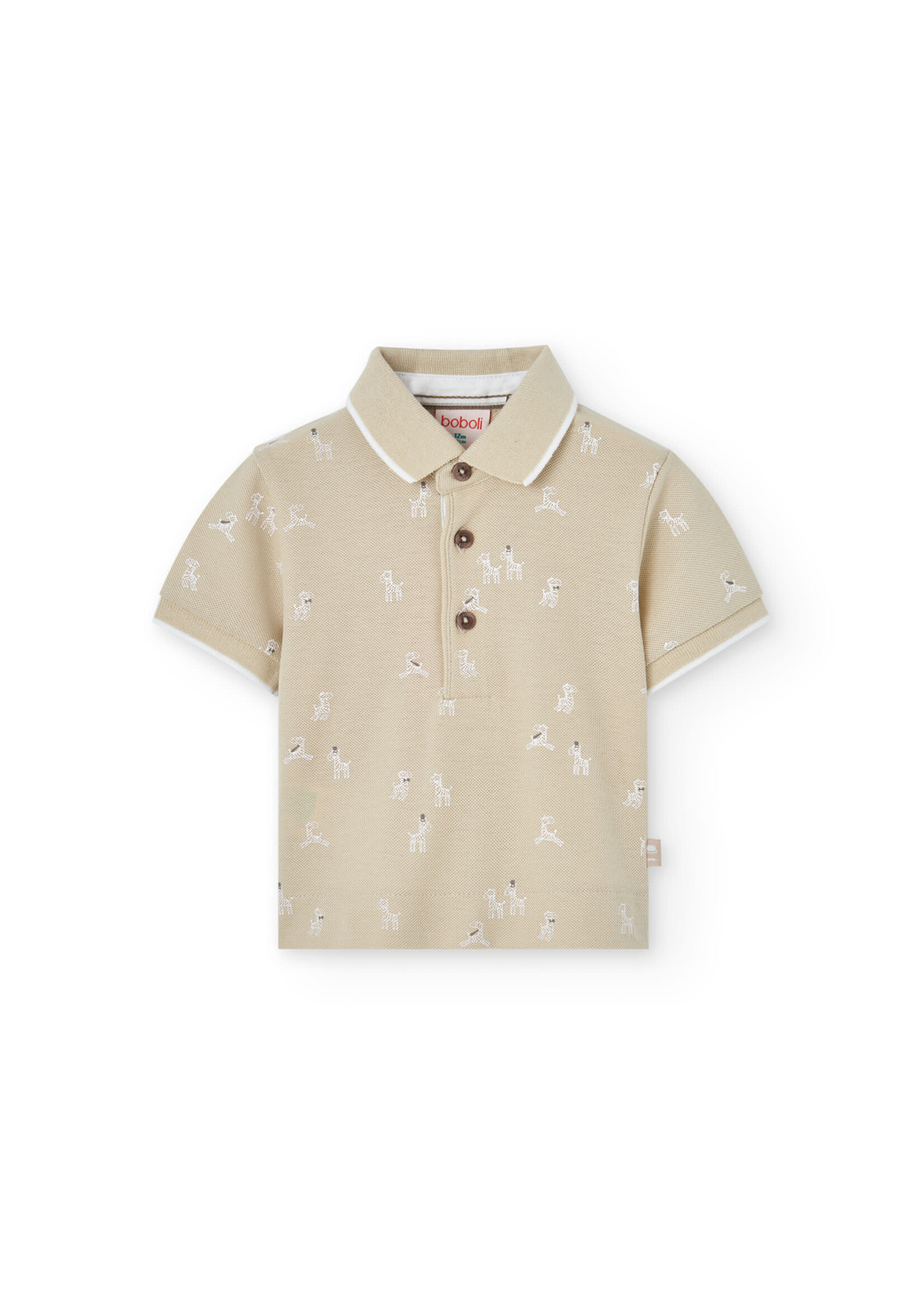 Boboli Boboli Pique polo for boy -BCI print 711098