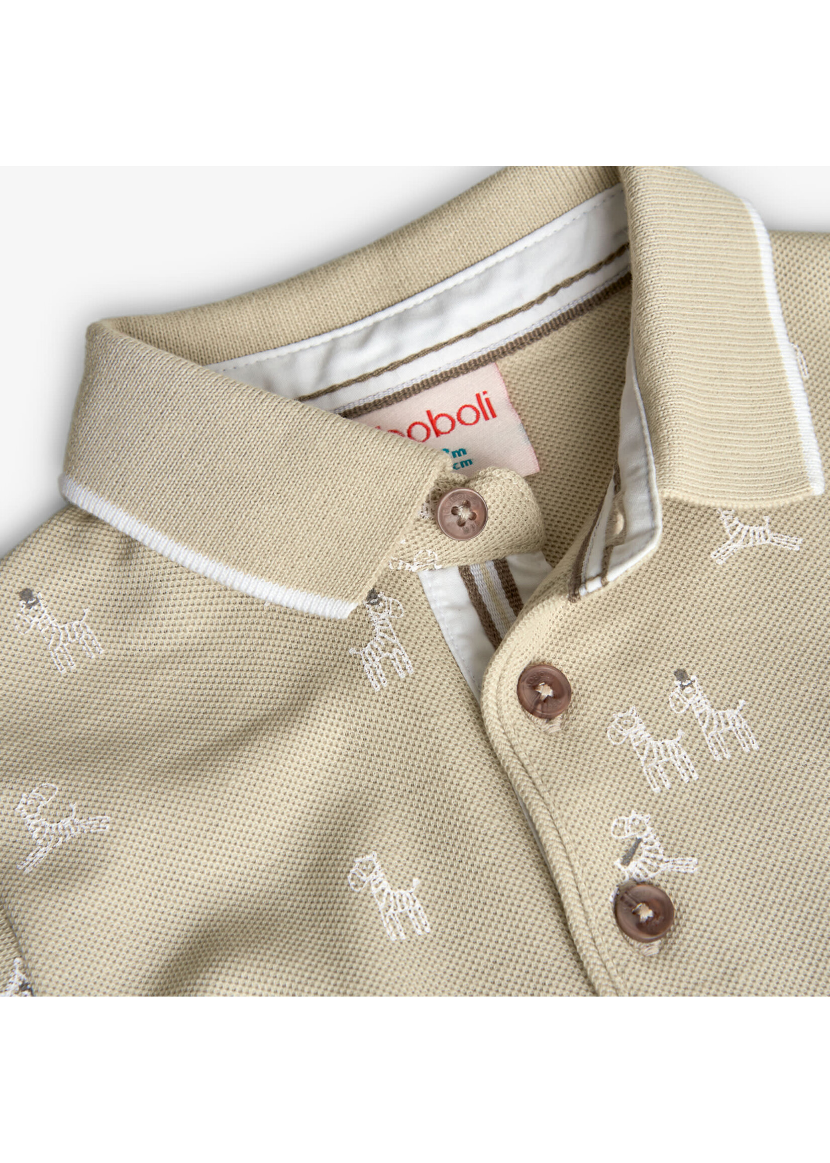 Boboli Boboli Pique polo for boy -BCI print 711098