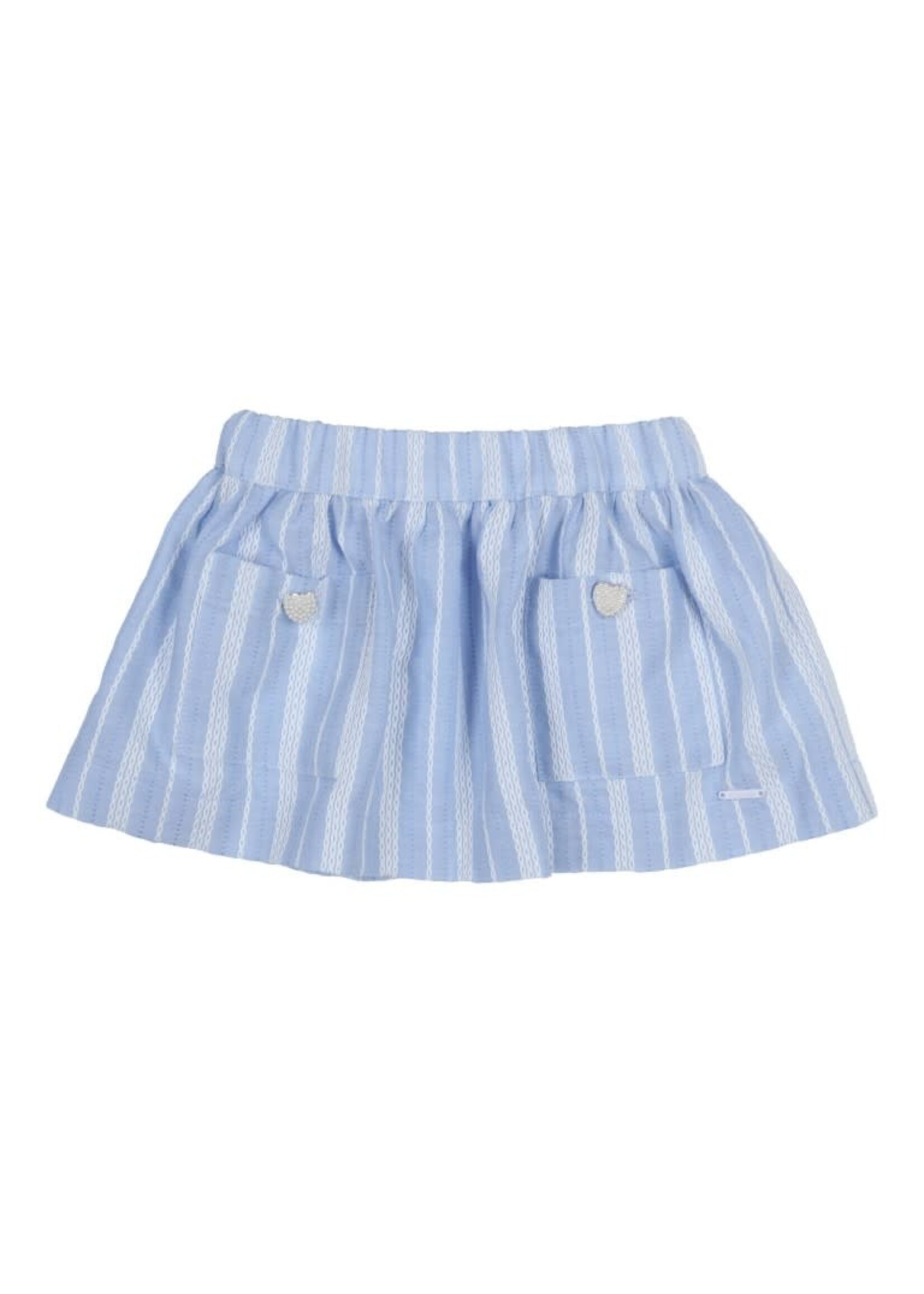 GYMP GYMP Skirt Linse Light Blue - White 430-5179-10