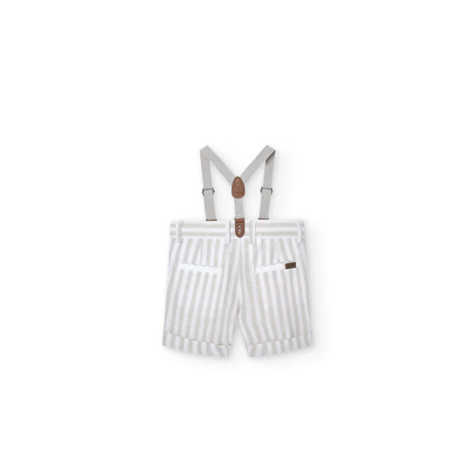 Boboli Boboli Linen bermuda shorts striped for boy stripes
