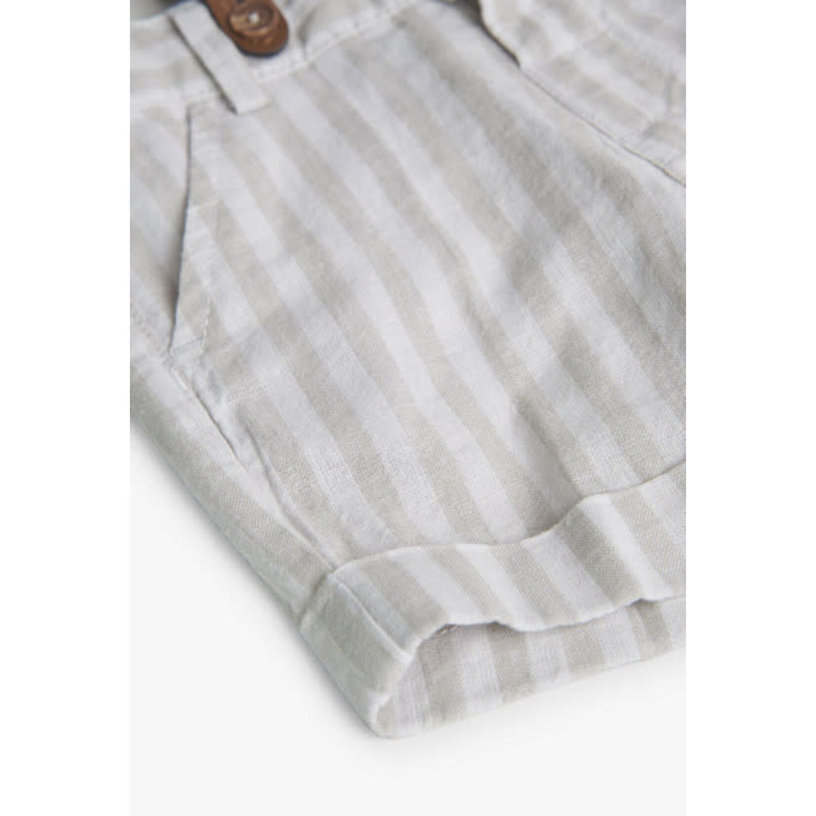 Boboli Boboli Linen bermuda shorts striped for boy stripes