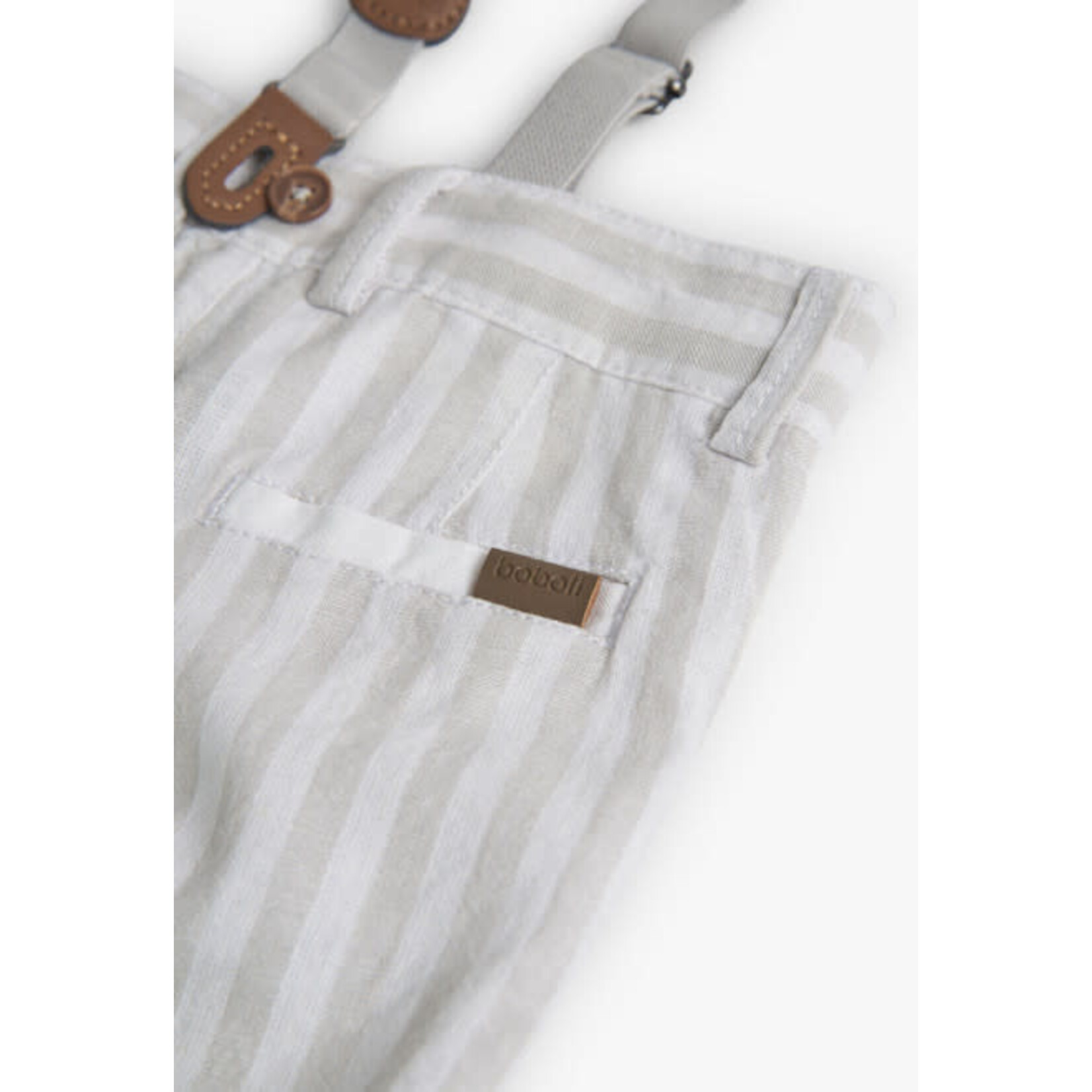 Boboli Boboli Linen bermuda shorts striped for boy stripes