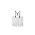Boboli Boboli Linen bermuda shorts striped for boy stripes