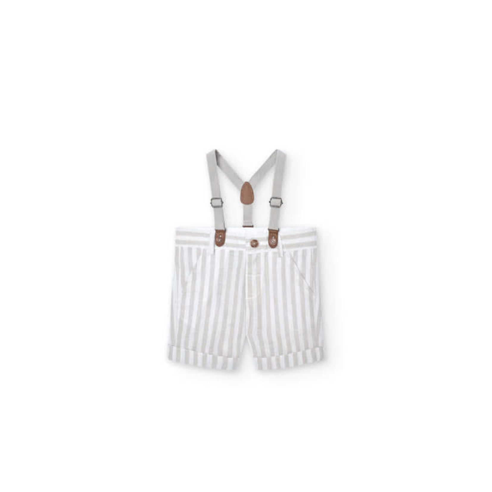 Boboli Boboli Linen bermuda shorts striped for boy stripes